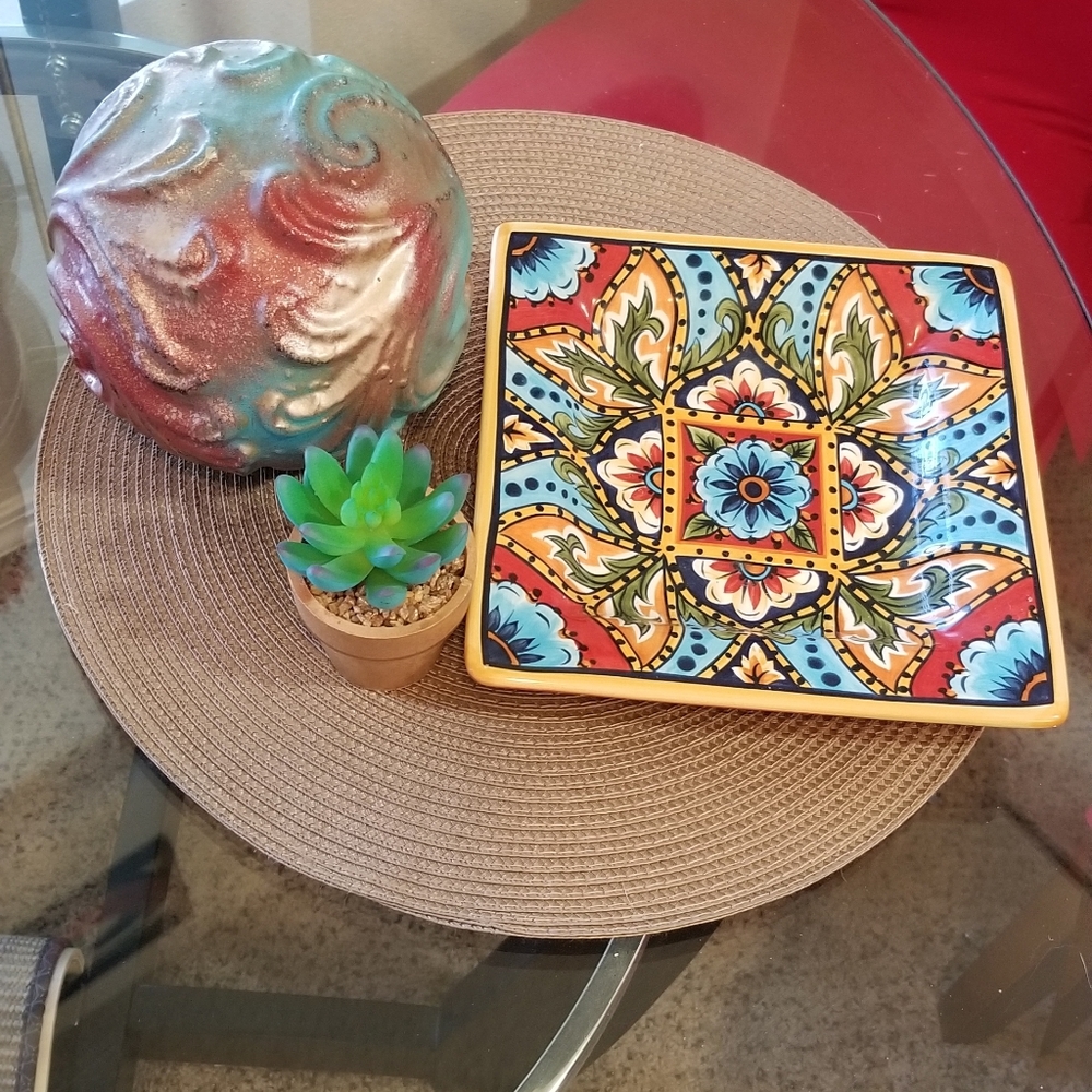 3p ESPANA LA BARCA PLATE, XL SPHERE  & SUCCULENT